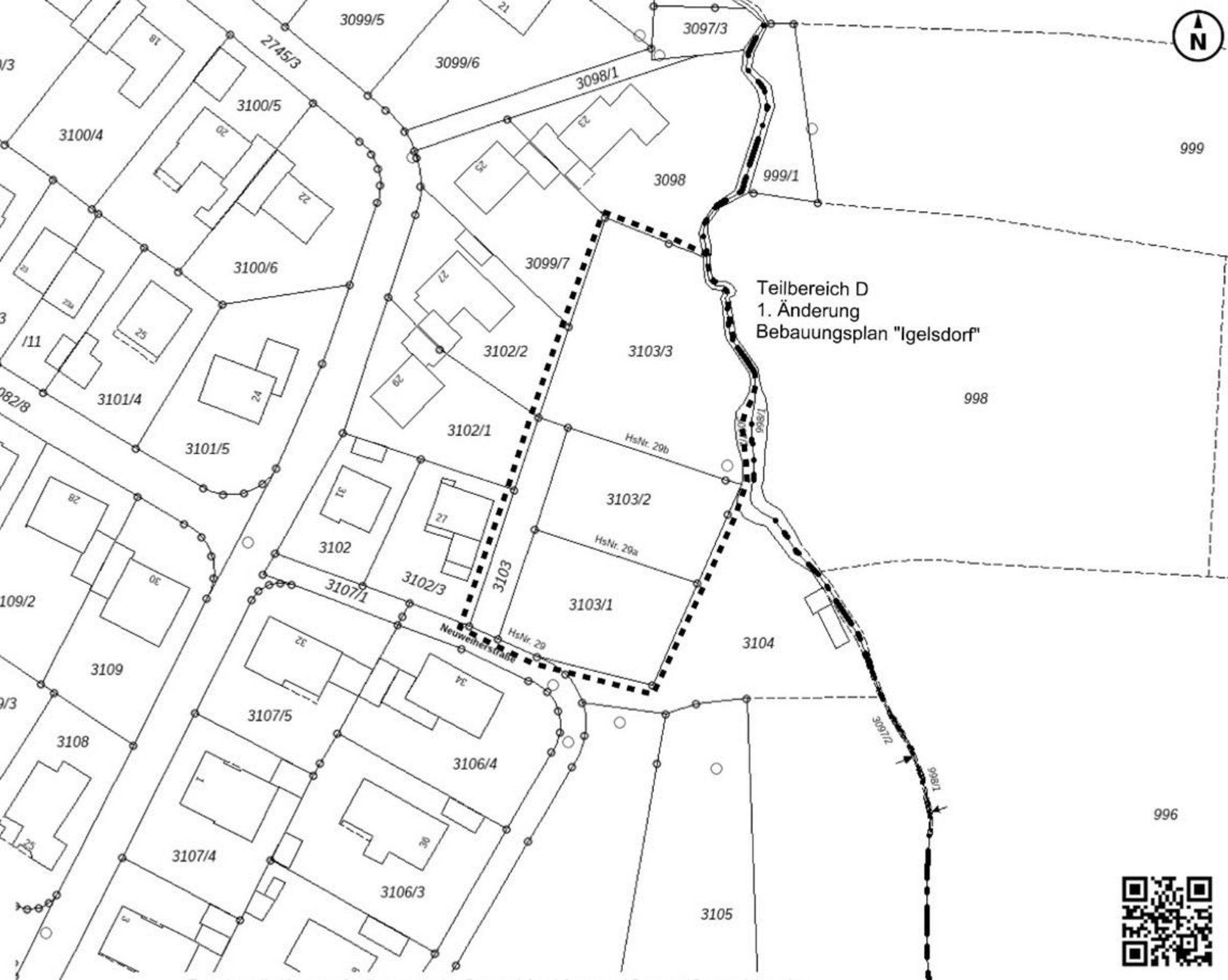 Lageplan Geltungsbereich D der 1. BBP-Änderung Igelsdorf (JPG)