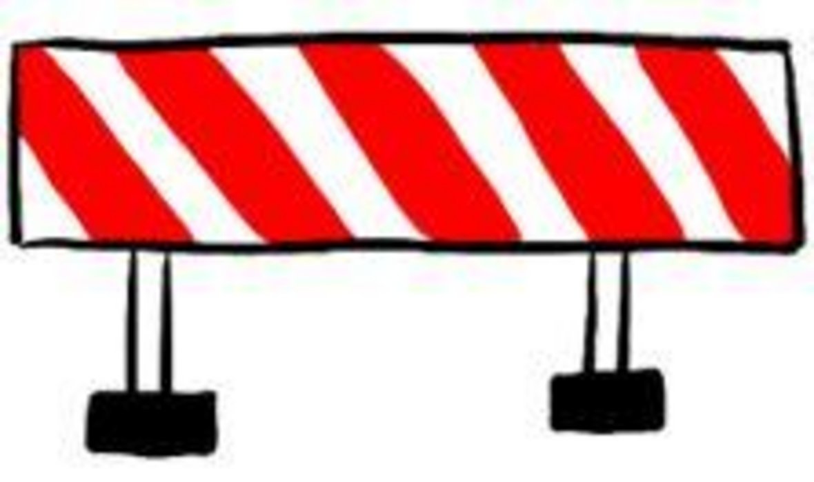 Baustellen Schranke