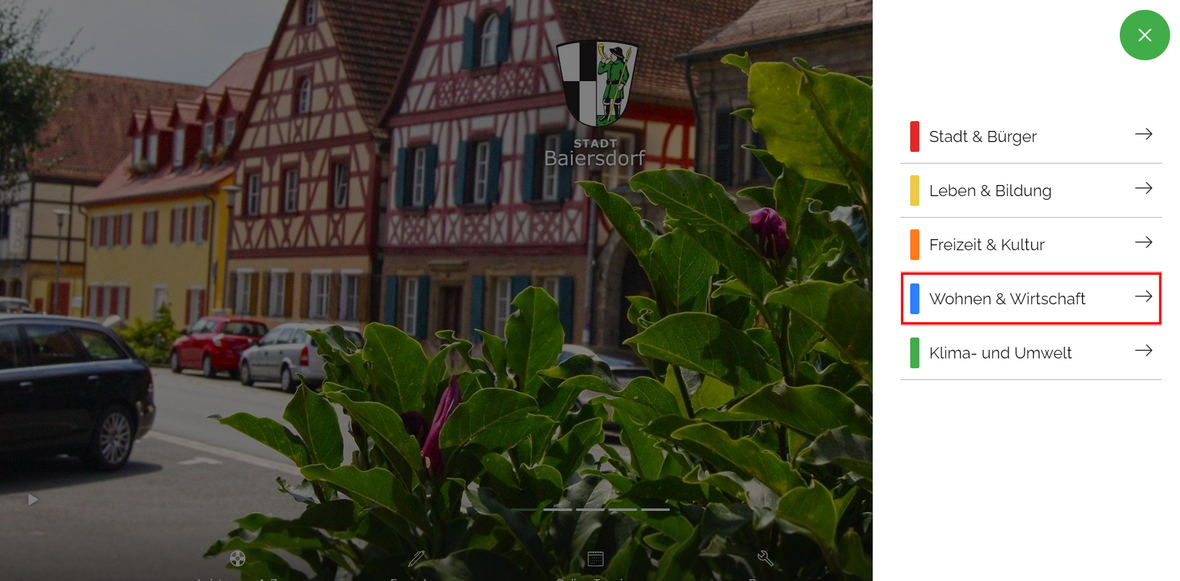 Ausklappmenü Tourismus