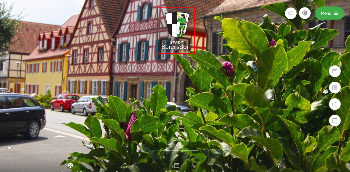 Logo auf der Startseite