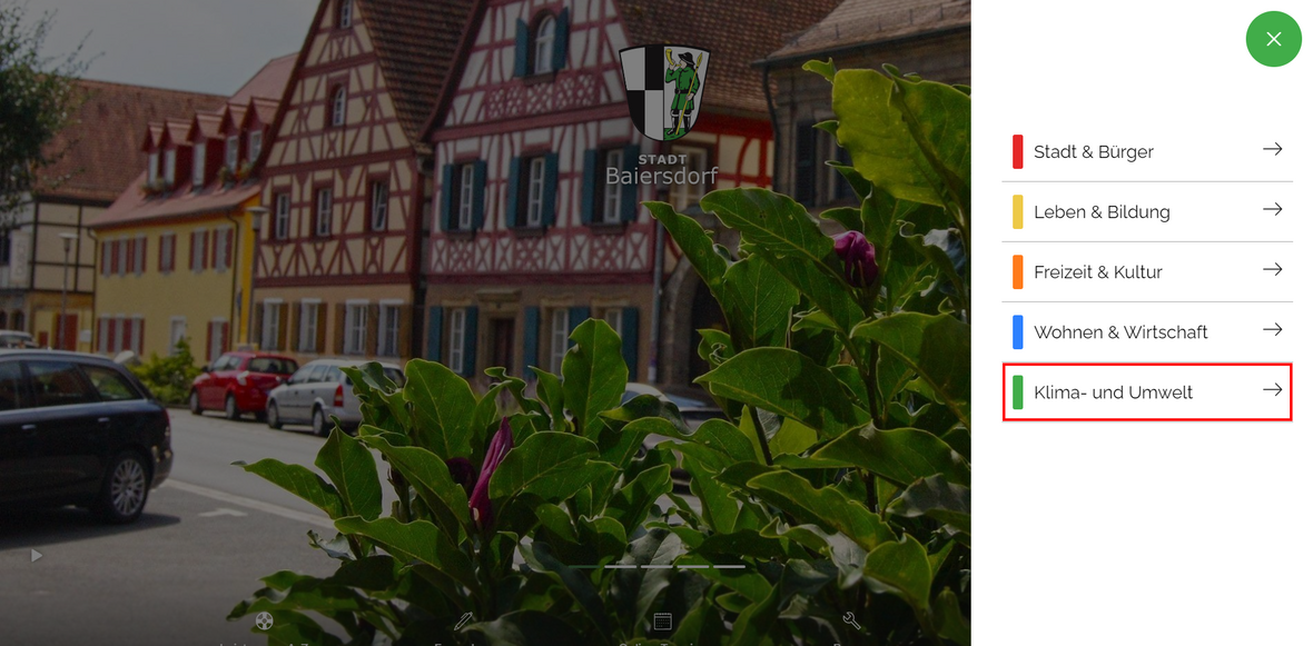 Ausklappmenü Wirtschaft